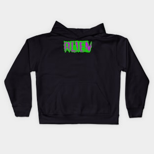 Alien Neon green gooey T-shirt Kids Hoodie